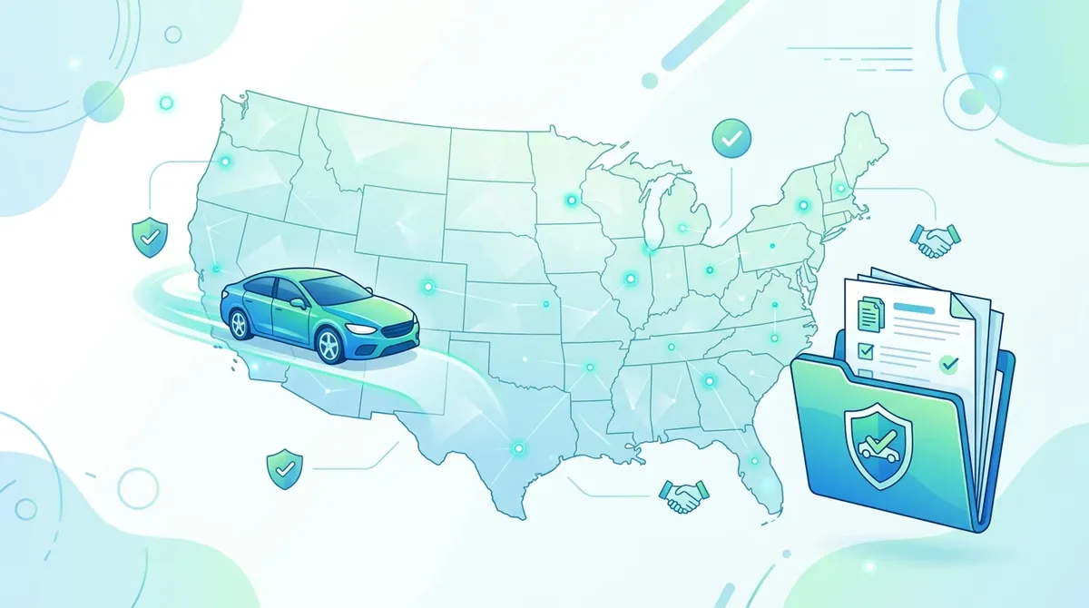 Grafika do artykułu o podstawach ubezpieczenia komunikacyjnego w USA