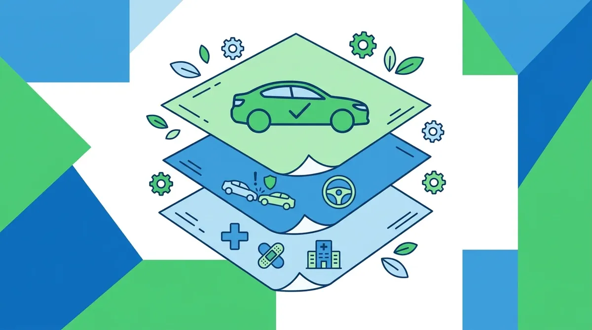 Ilustracja warstw polisy ubezpieczeniowej