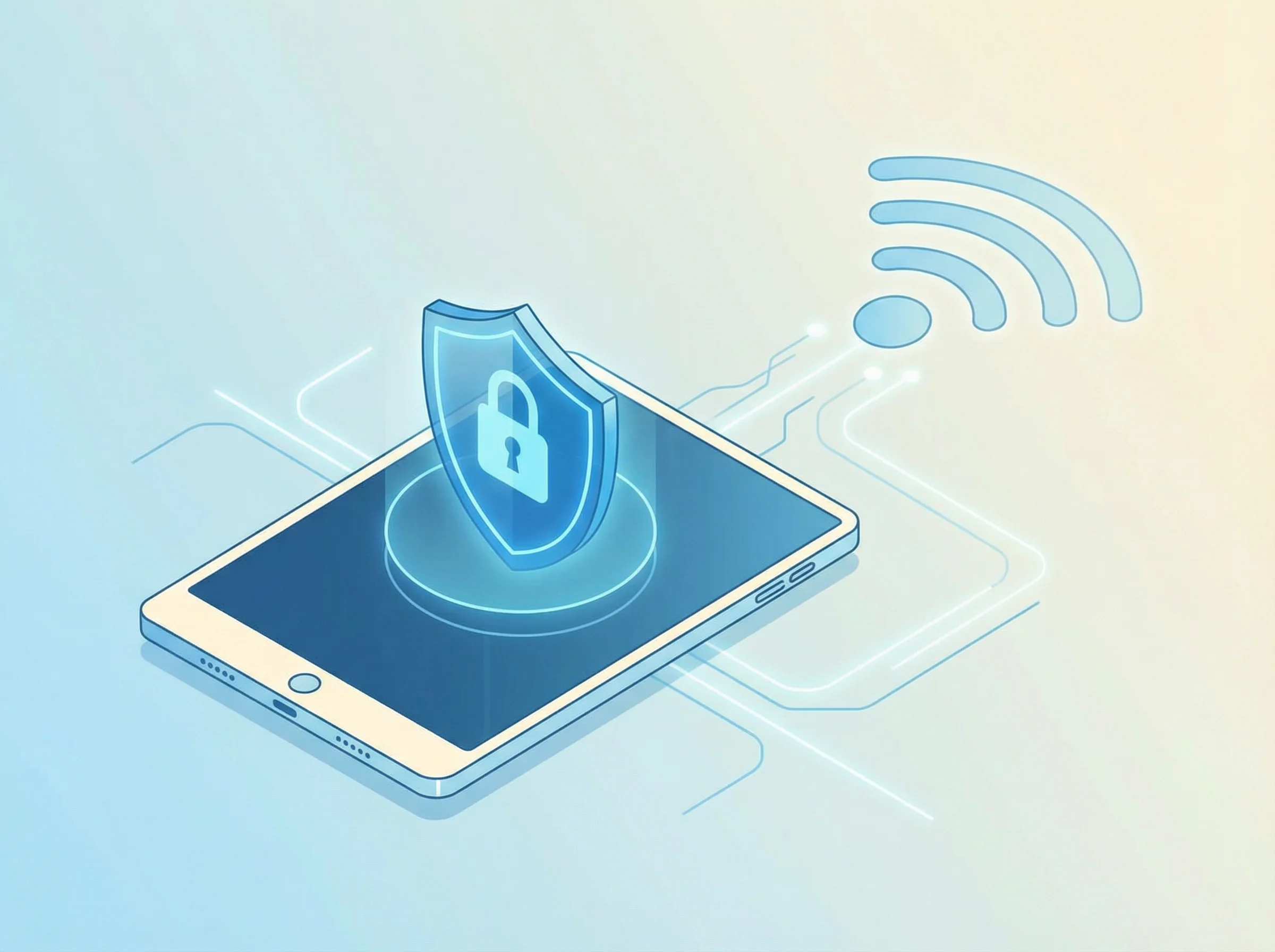 Безопасность в публичных сетях Wi-Fi: устройство и замок, концепция защиты, 800x600